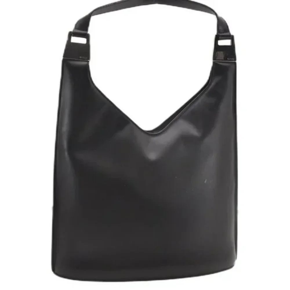 Gucci Matte Black Leather Hobo Bag By Tom Ford Authentic Vintage